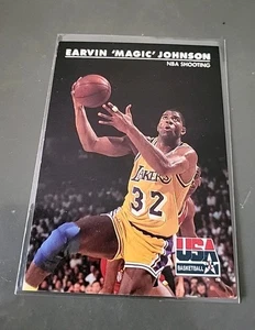 MAGIC JOHNSON NBA CARD SKYBOX 1991-92 DREAM TEAM USA # 35 LOS Angeles LAKERS - Bild 1 von 6