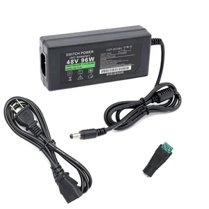 AC 110V To DC 48V 2A 96W Transformer Power Supply Adapter For LED Strip CCTV - Bild 1 von 7