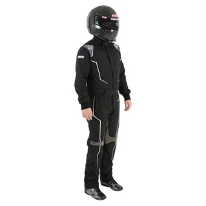 Simpson Racing HXY2021 Helux Racing Suit Youth XS Black/Grey - Picture 1 of 12