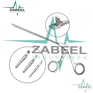 Kniearthroskopie 3,5 mm gerade, gebogen links und gebogen rechts Pinzette von ZaBeel - Bild 1 von 2