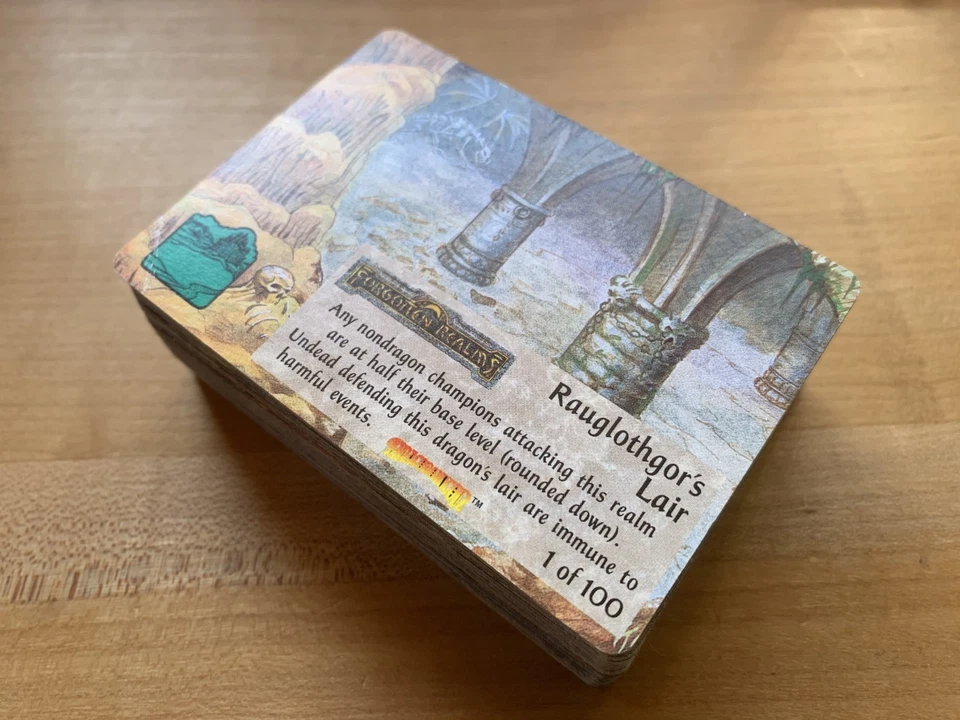 Spellfire CCG, Draconomicon, Complete Set 1-100, No Chase, Mint, TSR, 1996 - Image 1 of 1