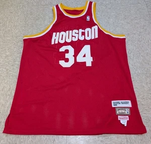 HAKEEM OLAJUWON #34 Houston Rockets Vintage Champion Jersey Size 58 - Picture 1 of 5