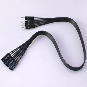 Motherboard Extension Wire Set Silver-Plated Plug Mainboard Switch Hard Disk - Photo 1/5
