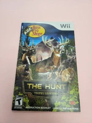 Wii The Hunt Trophy Showdown Instruction Booklet Bass Pro Shops Manual Only  - Image 1 of 2