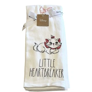 Rae Dunn Disney Aristocats Marie Set Of 2 Kitchen Dish Towels Cotton 18x28 in - Picture 1 of 5