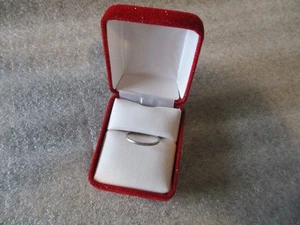 VINTAGE PLATINUM/10% IRIDIUM WEDDING BAND RING 1.5mm by ARTCARVED- Sz 7 - 1.77g - Picture 1 of 15