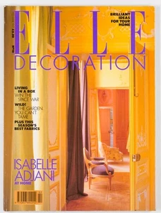 Isabelle Adjani CHRISTOPHER GIBBS Ascher ELLE Decoration February 1991 Fortuny - Picture 1 of 5