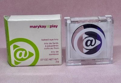 MARY KAY At Play Baked Eye Trio Eyeshadow ~ PURPLE ECLIPSE ~081940 New In Box 🥰 - Image 1 of 4