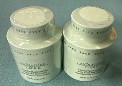 Signature Club A 5 Essentials Face & Eye Creme (2) SEALED 4.5 oz DUO NEW - Image 1 of 2