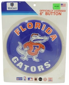 NEU Vintage 90er Florida Alligatoren Pinback Button Wincraft 6 Zoll NCAA Football - Bild 1 von 3