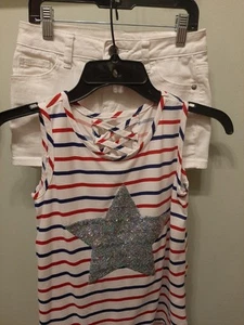 4th Of JULY Top And Shorts- Summer/Holiday Fun outfit for girls.  - Picture 1 of 10