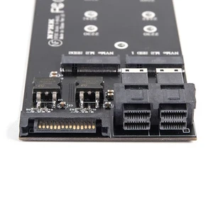 Dual SFF-8643 U.2 To NVMe M.2 NGFF SSD Adapter SSD Card Adapter For MotherboaBI - Afbeelding 1 van 7