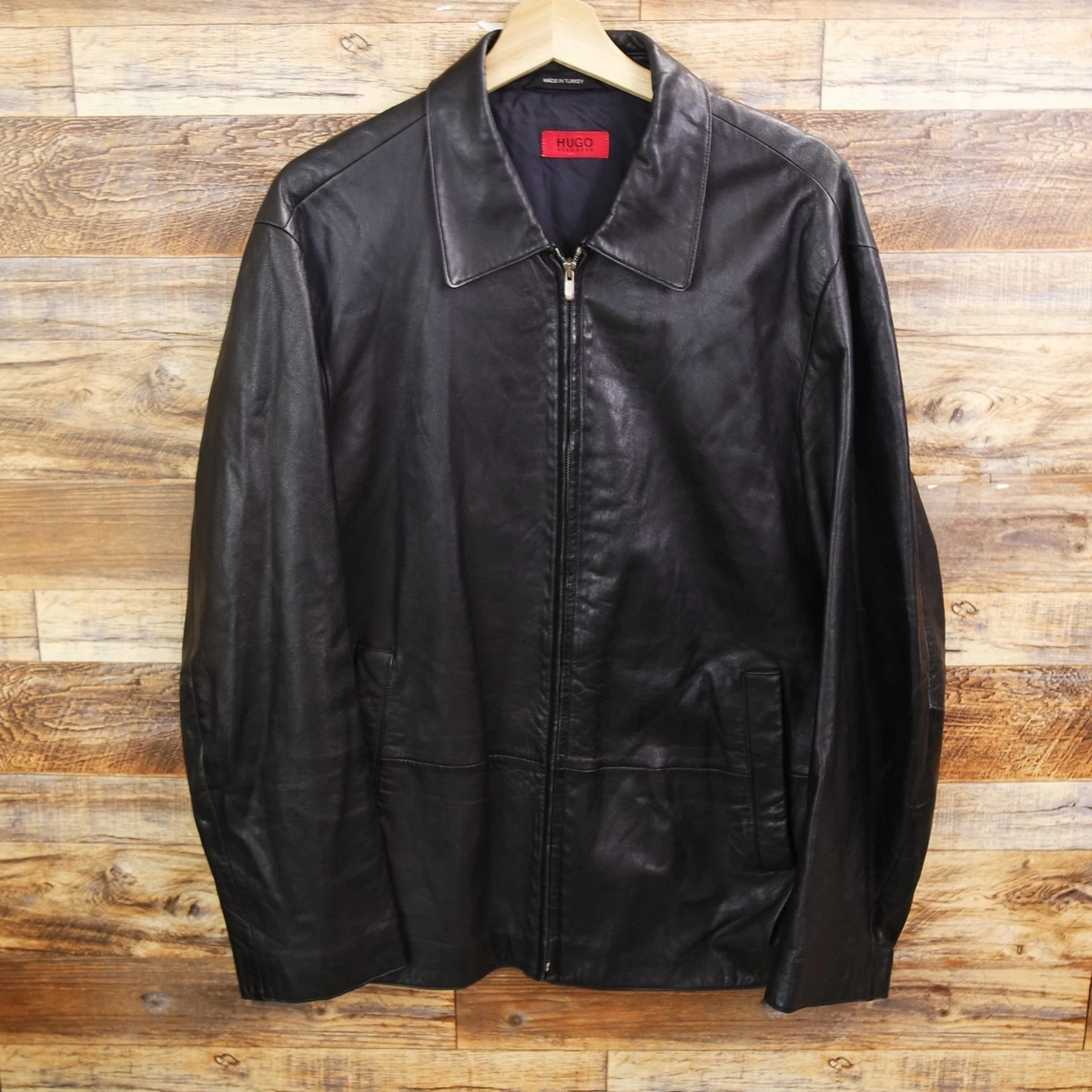 HUGO BOSS Leather Outer Shell Coats, Jackets & Vests for Men for