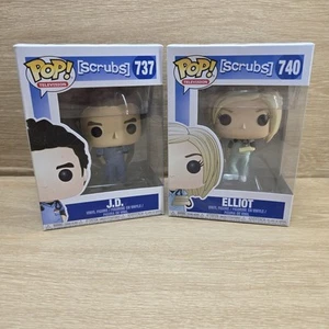 Funko Pop TV Scrubs #737 JD & #740 Elliot NEW - Picture 1 of 4