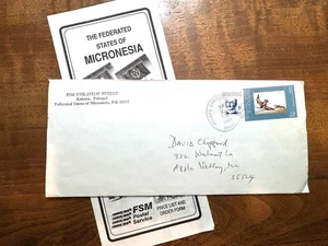 Federated State of Micronesia Philatelic Bureau - US Possession Cover 1989 - Picture 1 of 6
