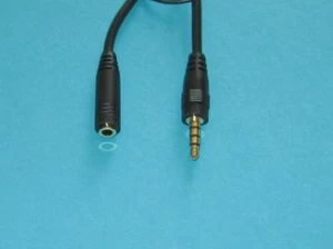 4PC 2.5' 3-5mm-Male/Female-Cord-Stereo-Jack-Headphone-Aux-Audio-Extension-Cable - Picture 1 of 1