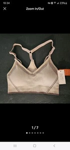 Gilligan & O'Malley Nursing Yoga Racerback Bra Size S NWT- Palm Beach Pink - Picture 1 of 7