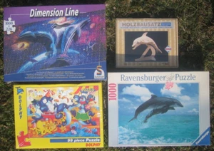 Puzzle Delfin 3 Stück + Holzbausatz Schmidt Ravensburger Konvolut 1000 Teile OVP - Bild 1 von 9