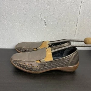 Rieker  Bronze Leather Loafer size 39 - Picture 1 of 6