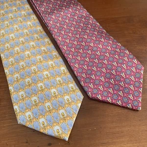Faberge Luxury Silk Tie Men’s Multicolor Lot Of 2 - Picture 1 of 12