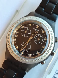 Swatch Irony Diaphane Chrono SVCM4009AG Full Blooded Stoneheart Silver Neu/New - Picture 1 of 3