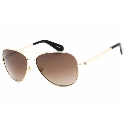 Kate Spade Women's Sunglasses Gold Black Metal Aviator Frame AVALINE2/S 0RHL HA - Image 1 of 2