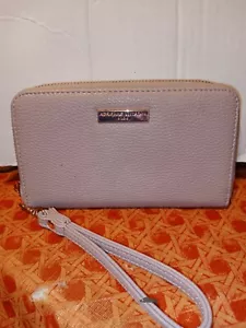 Adrienne Vittadini Studio Wallet Wristlet Pale Mauve Color with Rose Gold Zipper - Picture 1 of 4