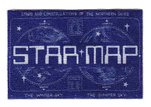 STAR MAP Iron On Printed Patch Astronomy Stars Astrology - Picture 1 of 2