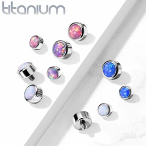 1 Stück Implantat Grade Titan Innengewinde Opal Set Top Teile Lippe Augenbraue - Bild 1 von 10