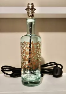 Upcycled Gin Bottle Lamp with Nickel SES Fitting and inline switch 240V - Picture 1 of 5