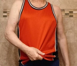 FILA Men's Mesh Athletic Tank Top L Red - Picture 1 of 8