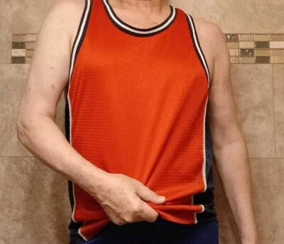 FILA Men's Mesh Athletic Tank Top L Red - Image 1 of 4