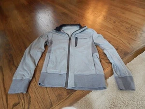 LULULEMON Gray Full Zip Lightweight Track Stretch Athletic Jacket Mens Sz M - Picture 1 of 8