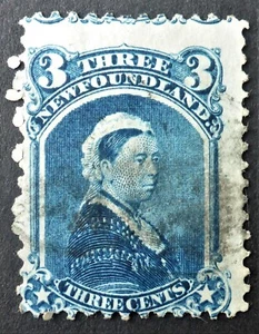 NEWFOUNDLAND #34 F USED CAT.$50  CAN.SHIP $1.99 COMB.SHIP - Picture 1 of 2