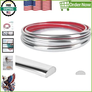 10 Ft Peel and Stick Trim for Tile Edges - Water Resistant Stainless Steel Liner - Picture 1 of 12