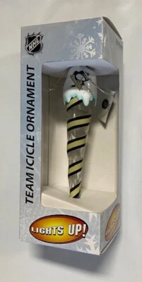 Pittsburgh Penguins Ornamento de Hielo Árbol de Navidad se ilumina Vacaciones ENVÍO GRATUITO Foto 1 de 4