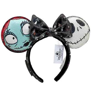 2024 Disney Parks Loungefly Nightmare Before Christmas Sally Jack Ears NWT - Picture 1 of 4