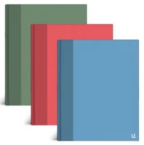 A7 Hardback Notebooks Pack of 3 - Small Hard Back Ruled Notepad Lined Page Pad - Picture 1 of 4