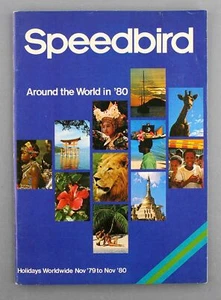 BRITISH AIRWAYS WINTER 1979/80 SPEEDBIRD VINTAGE AIRLINE HOLIDAY BROCHURE BA - Picture 1 of 11