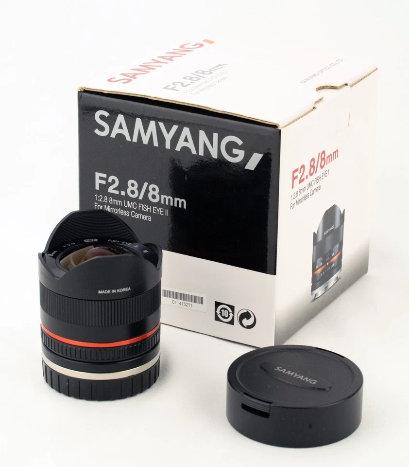 Samyang f2.8 8mm umc fish eye II for Canon M - Imagen 1 de 4