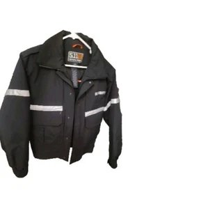 5.11 Tactical Jacket #48103 BLACK Small Hi Visibility Security NEW Raincoat - Picture 1 of 2