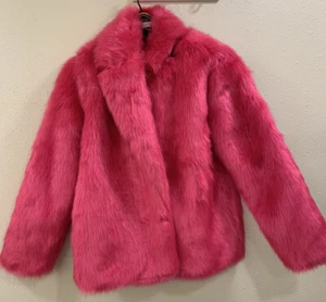 CHAQUETA ROSA ELÉCTRICA MICHAEL KORS PIEL SINTÉTICA TALLA S - Imagen 1 de 10