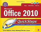 Microsoft Office 2010 QuickSteps Carole, Matthews, Marty, Cronan,