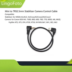 Câble de contrôle de caméra stabilisateur Mini vers TRS2,5 mm vers MOZA Air/Air2 pour EOS M5 80D - Photo 1/6