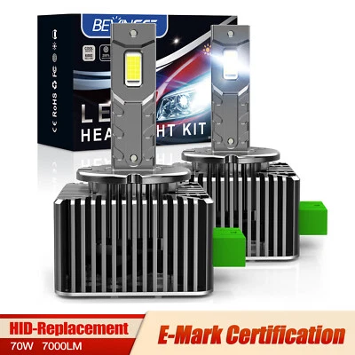 2x D3S D3R LED Ampoules de phare 70W 6000K Blanc pour Skoda Superb III 3V3 15-24 - Photo 1/4