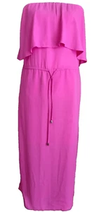 Sexy Maxi Vestido Mossimo Rosa Sin Mangas Sin Tirantes Tubo Top Primavera Verano Extra Pequeño - Imagen 1 de 6