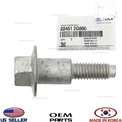 Parafuso de tampa de válvula original do fabricante 2015–2025 Genesis G70 Hyundai Sonata Kia Seltos - Imagem 1 de 3