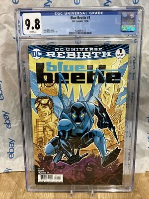BLUE BEETLE 1 DC COMIC GIFFEN KOLINS DEMATTEIS SEBELA 2016 9.8 Comic New Slab - Image 1 of 3