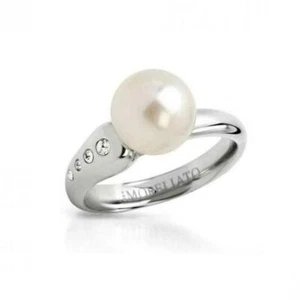 ANELLO IN ACCIAIO MORELLATO CON PERLA VERA (SZ911) - Foto 1 di 3