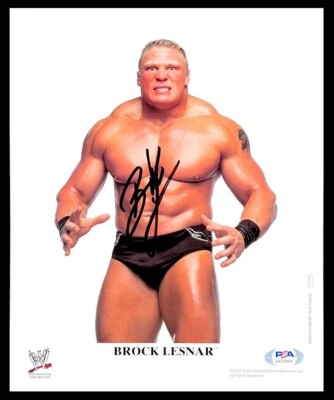 FOTO PROMOCIONAL ORIGINAL FIRMADA 8X10 WWE BROCK LESNAR P-770 CON CERTIFICADO DE AUTENTICIDAD PSA ADN RARA Foto 1 de 2